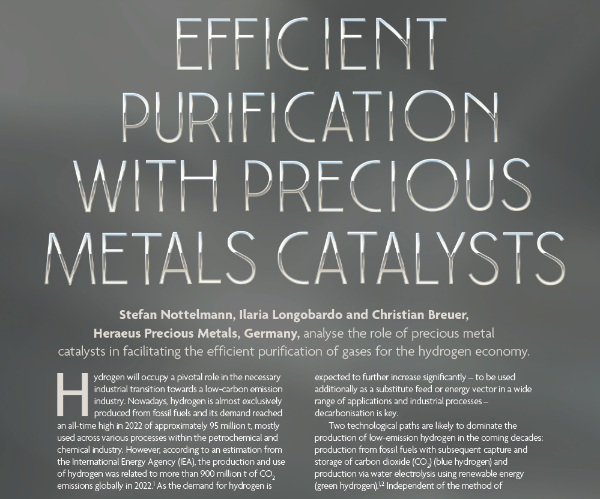 Efficient Purification With Precious Metals Catalysts